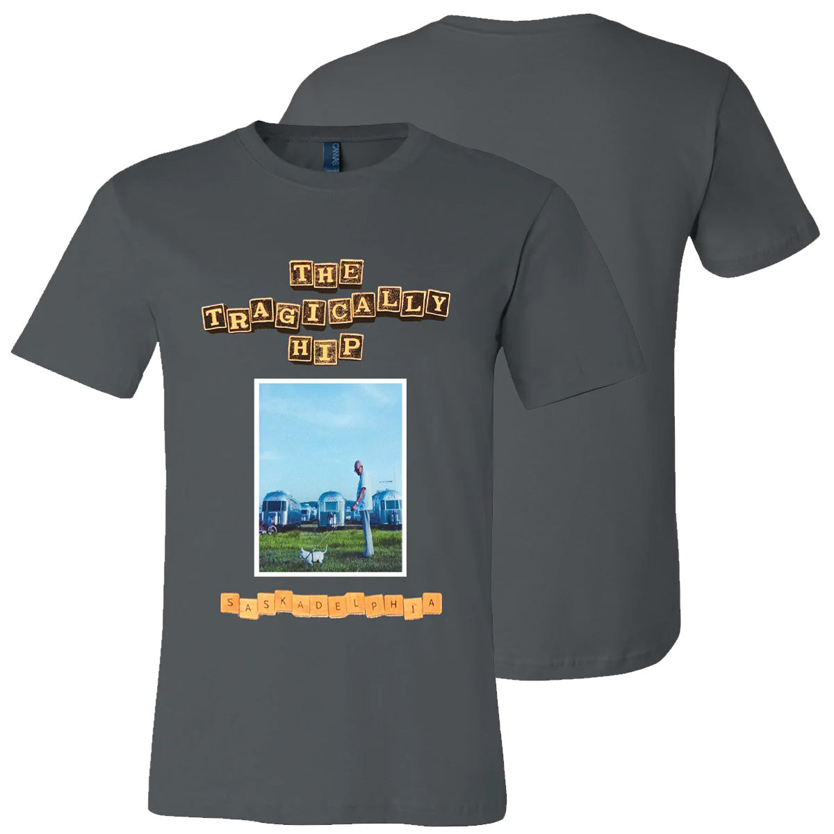 THE TRAGICALLY HIP Saskadelphia Tile Letters Ladies T-Shirt