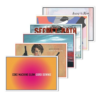 GORD DOWNIE 6 Postcard Set