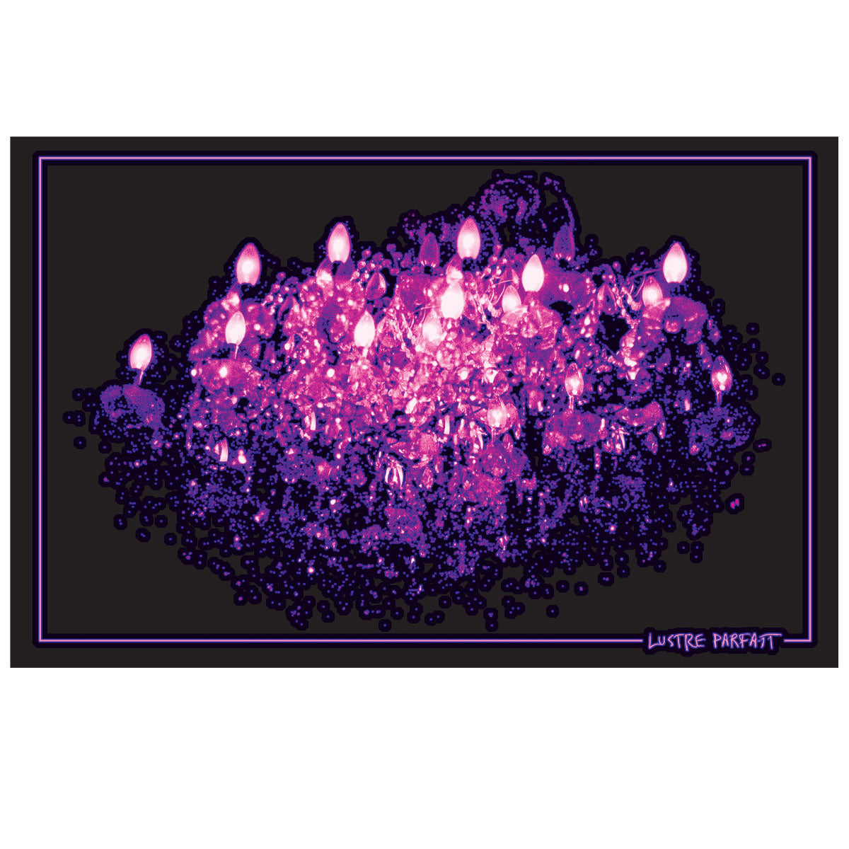 GORD DOWNIE Lustre Parfait Black Light Flock Poster