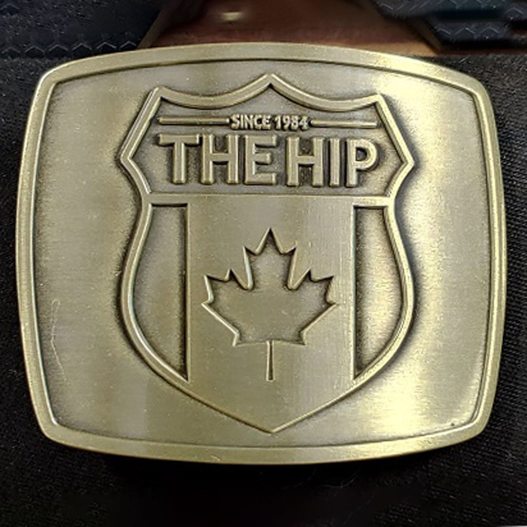 THE TRAGICALLY HIP Brass Belt Buckle