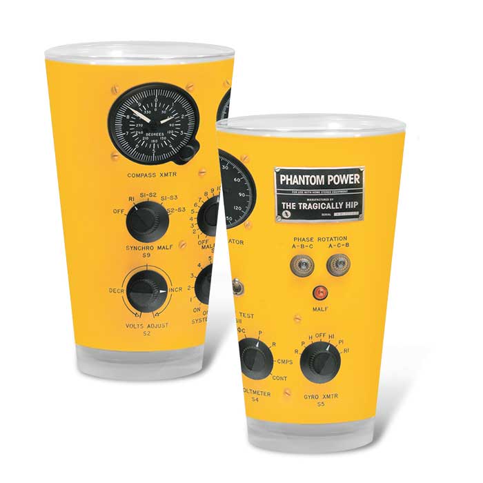 THE TRAGICALLY HIP Phantom Power Pint Glass