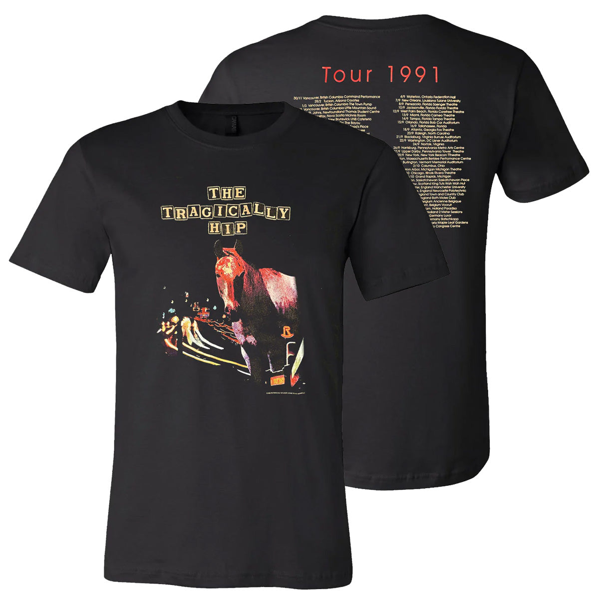 THE TRAGICALLY HIP Live At The Roxy 1991 Tour T-Shirt