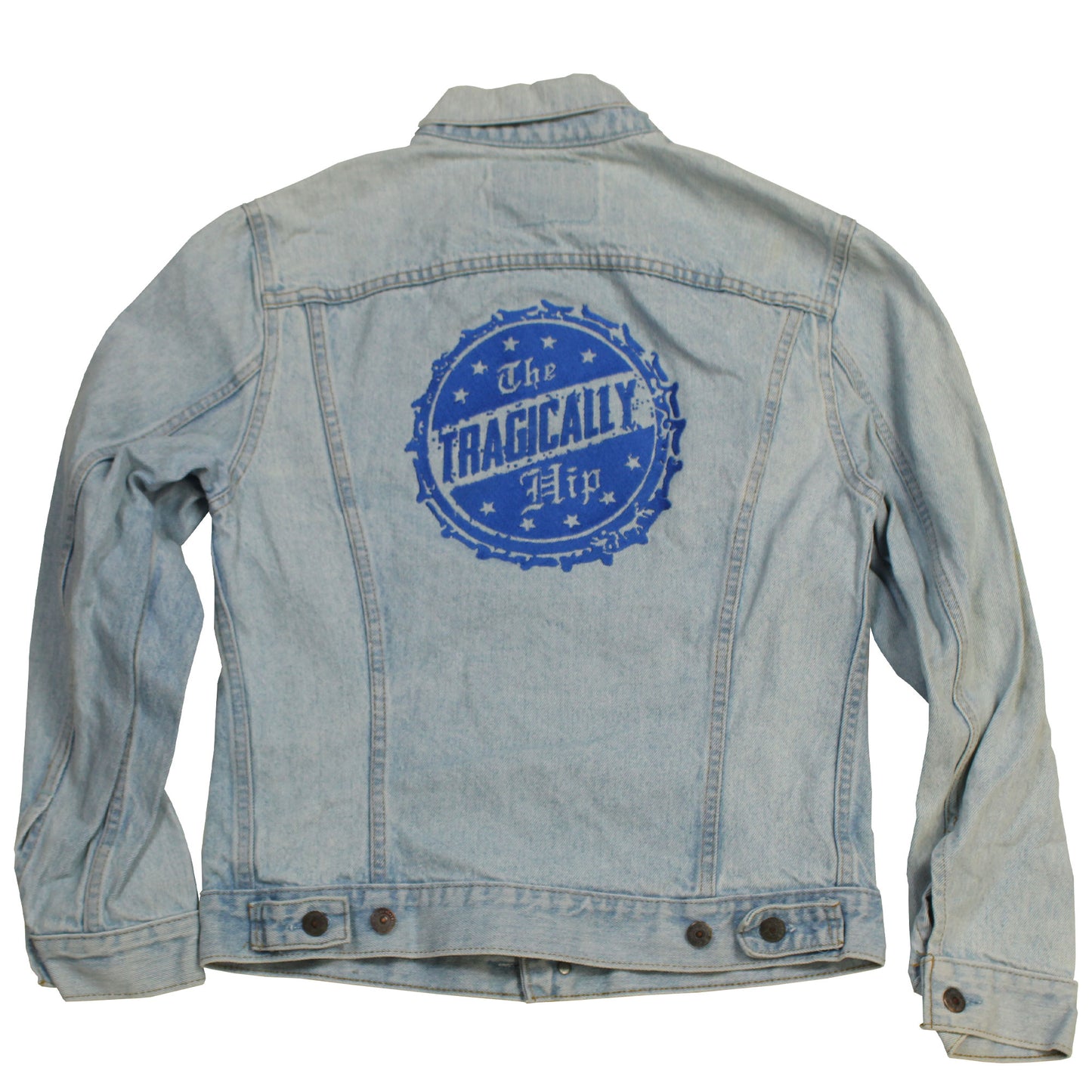THE TRAGICALLY HIP Bottlecap Levi's Denim Jacket