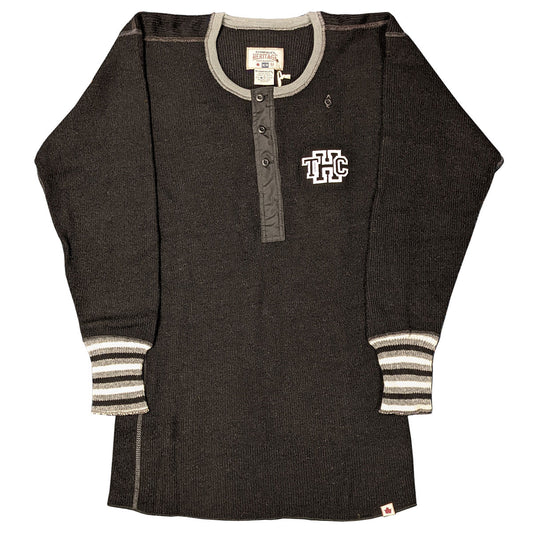 THE TRAGICALLY HIP Embroidered Monogram Wool Henley